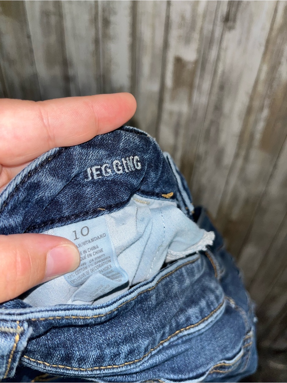 American Eagle Jegging Jeans Size 10 Stretch Skinny Medium Wash Denim - Picture 5 of 5